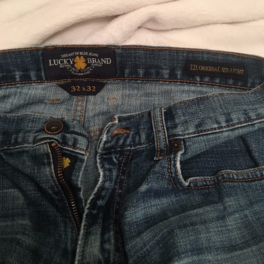 LUCKY BRAND Dark Blue Jeans 32x32 Orig Straight